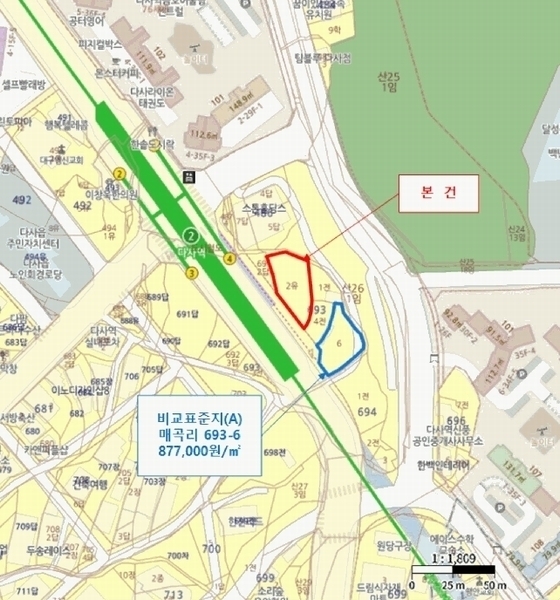 2025타경31285 대구광역시 달성군 다사읍 매곡리 693-2 유지 경매 이미지