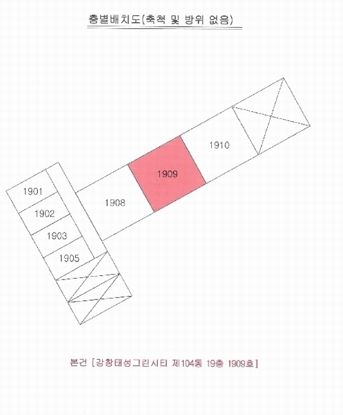 2025타경31538 대구광역시 달성군 죽곡2길 6, 강창태성그린시티 104동 19층 1909호 아파트[공급43평형] 경매 이미지