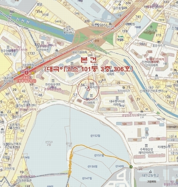 2025타경31562 대구광역시 달서구 비슬로550길 38, 대곡이오스 101동 3층 306호 아파트[공급23평형] 경매 이미지