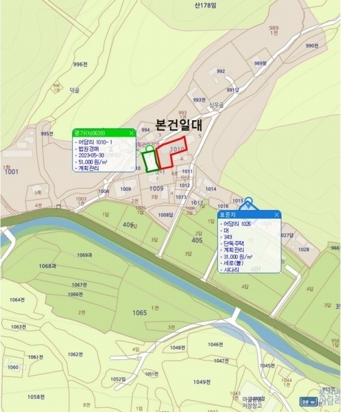 2024타경583 경상북도 안동시 풍천면 어담리 1010-3 창고 경매 이미지