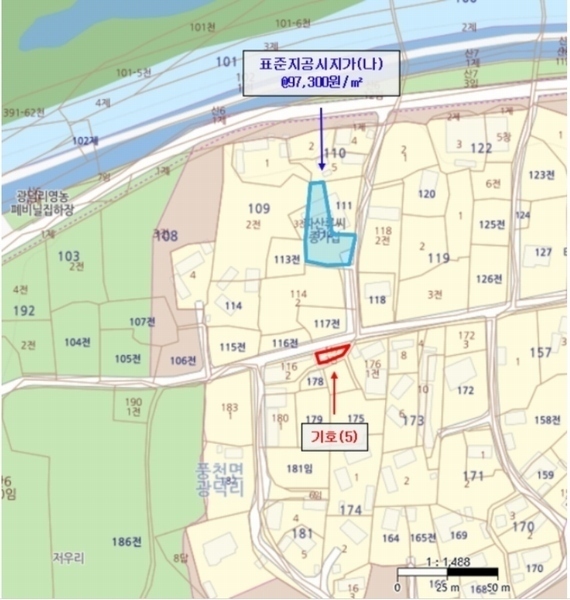 2024타경100346 경상북도 안동시 풍천면 광덕리 117-2 농지 경매 이미지
