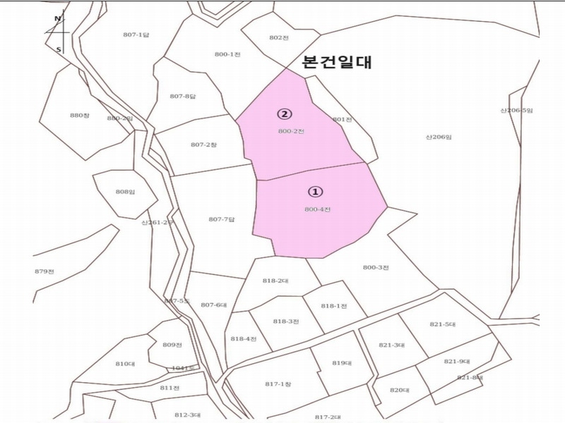 2024타경102106 경상북도 안동시 이천동 800-2 농지 경매 이미지