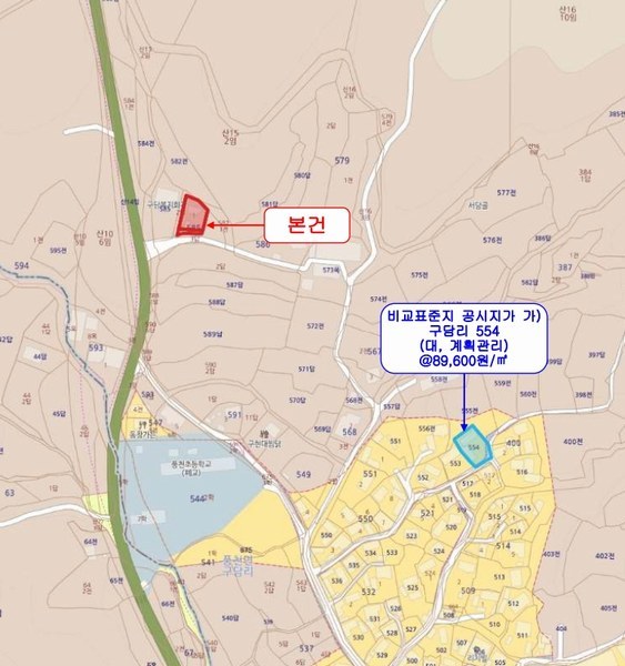 2024타경102977 경상북도 안동시 풍천면 구담리 585-1 대지 경매 이미지