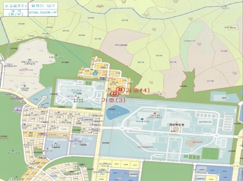 2024타경101677 경상북도 안동시 풍천면 갈전리 1258 대지 경매 이미지