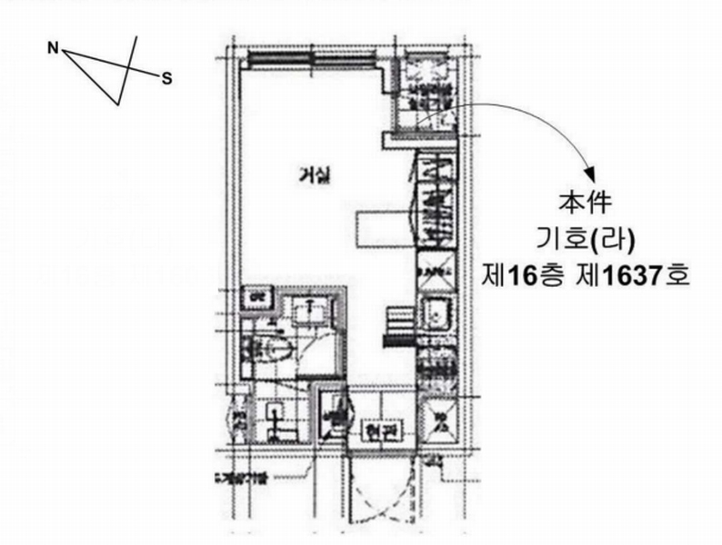 2025타경9546 서울특별시 금천구 가산디지털2로 127-33, 가산대명벨리온 16층 1637호 오피스텔[계약12평형] 경매 이미지