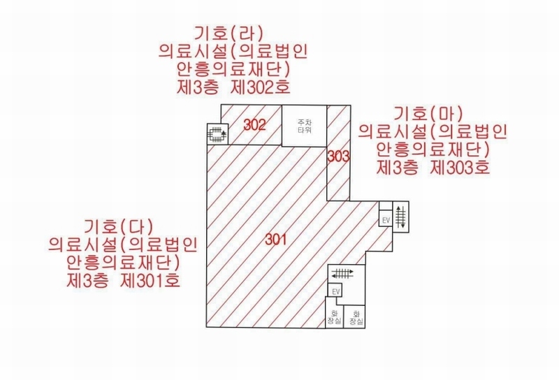 2024타경102373 경상북도 안동시 경동로 617경상북도 안동시 경○○○○, 의료시설(의료법인안흥의료재단) 2층 201호외9개호 의료시설 경매 이미지