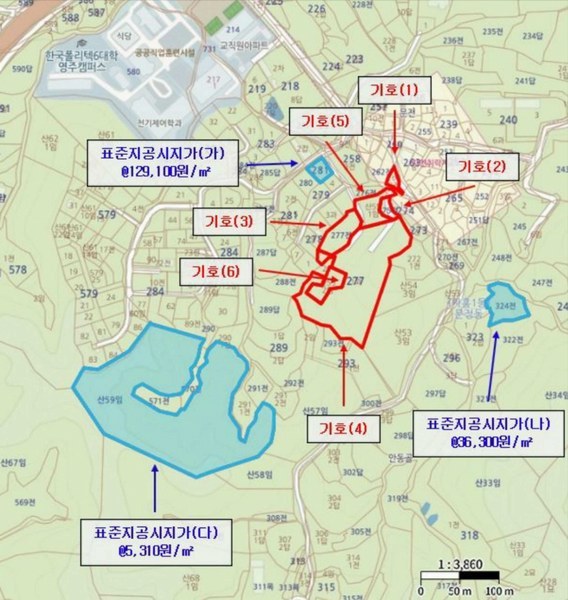 2024타경102700 경상북도 영주시 문정동 263-3 과수원 경매 이미지