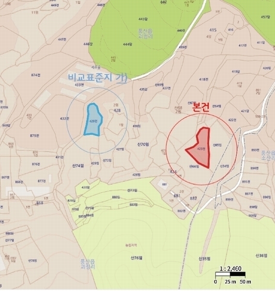 2025타경100300 경상북도 안동시 풍산읍 괴정리 423 농지 경매 이미지