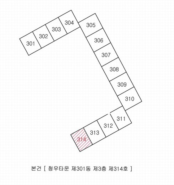 2025타경10565 경상북도 경주시 황성로69번길 10, 청우타운 301동 3층 314호 아파트[공급22평형] 경매 이미지