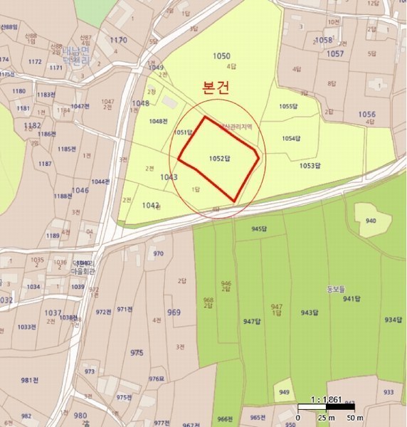 2025타경10605 경상북도 경주시 내남면 덕천리 1052 농지 경매 이미지