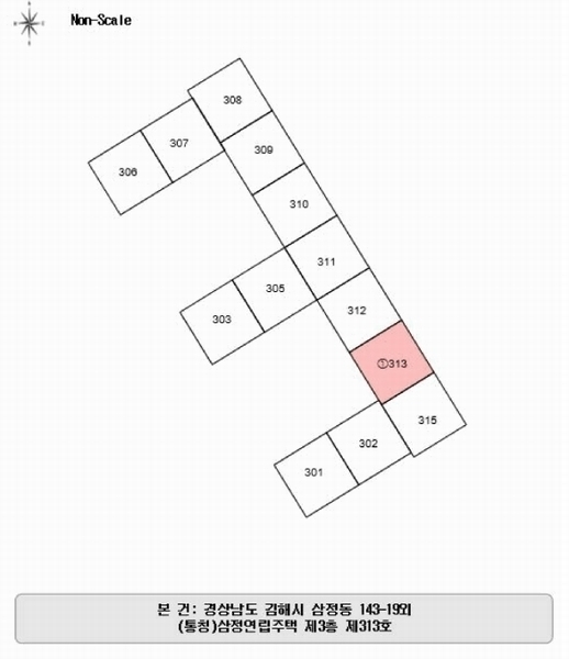 2025타경461 경상남도 김해시 분성로464번길 7, 삼정연립주택 3층 313호 다세대(빌라) 경매 이미지