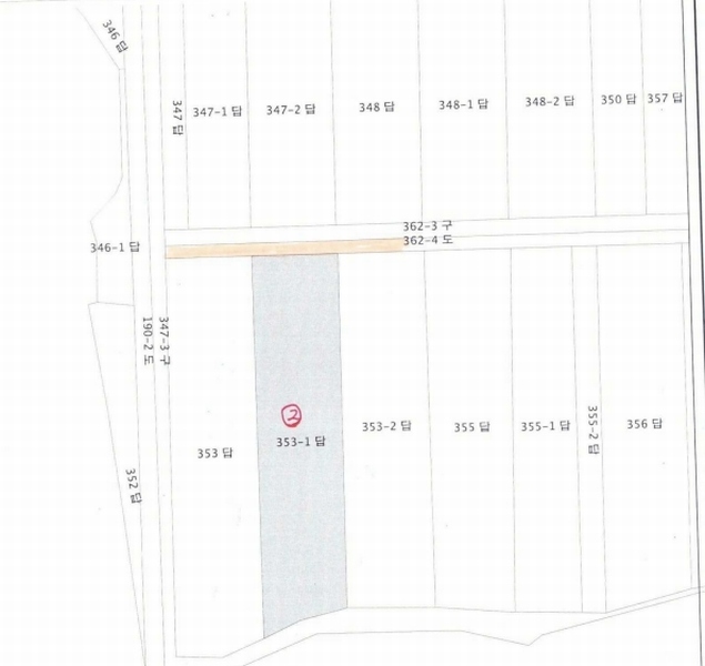 2025타경10536 경상북도 경주시 천북면 덕산리 353-1 농지 경매 이미지