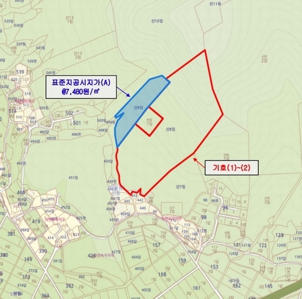 2024타경2684 경상북도 구미시 신동 산8 임야 경매 이미지