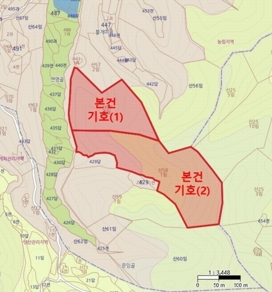 2024타경3243 경상북도 김천시 농소면 연명리 산57-3 임야 경매 이미지