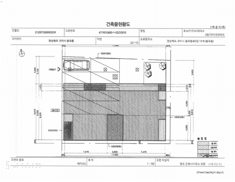 2024타경3533 경상북도 구미시 봉곡동 221-10 근린주택 경매 이미지