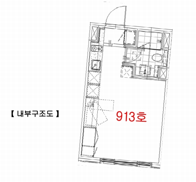 2025타경10437 서울특별시 강서구 마곡서1로 115-1, 마곡헤리움1차 9층 913호 오피스텔[계약16평형] 경매 이미지