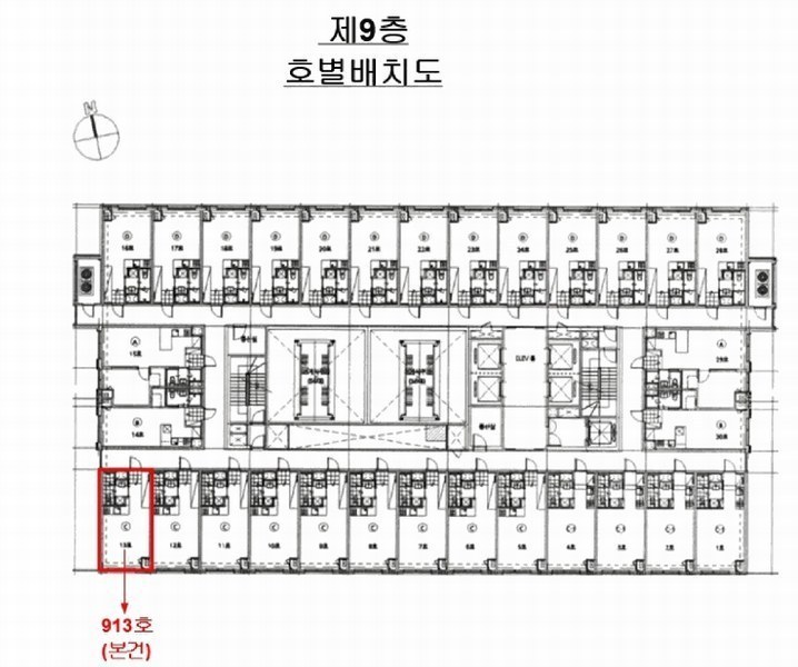 2025타경315 부산광역시 해운대구 해운대로570번길 17, 한양수자인마린오피스텔 9층 913호 오피스텔[계약16평형] 경매 이미지