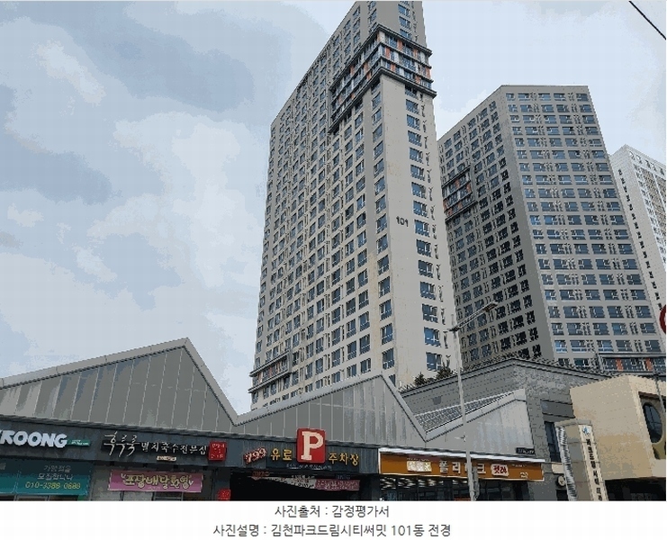 2025타경10895 경상북도 김천시 혁신1로 75, 김천파크드림시티써밋 101동 14층 1408호 오피스텔[계약25평형] 경매 이미지