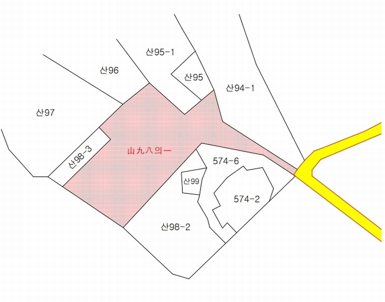 2024타경3571 경상북도 구미시 거의동 산98-1 임야 경매 이미지