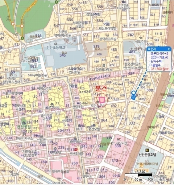 2024타경18429 경상북도 구미시 선산읍 동부리 428-9 다가구(원룸등) 경매 이미지