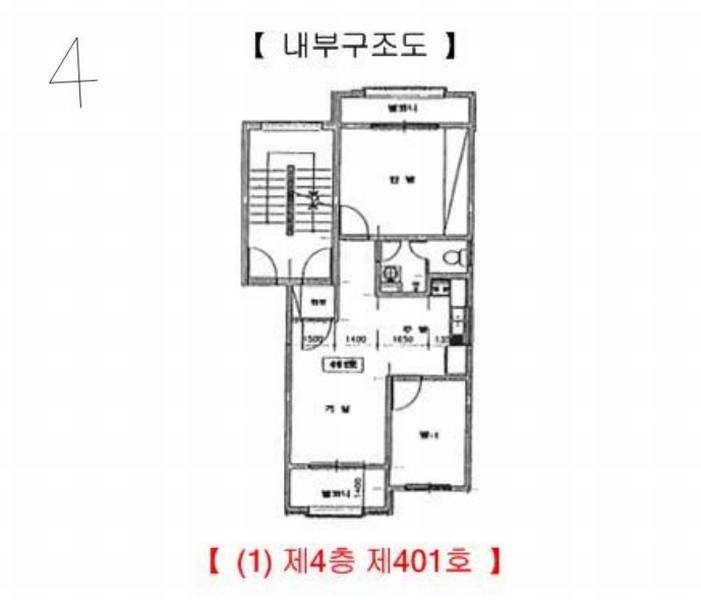 2025타경10810 경상북도 구미시 상림로 105-3경상북도 구미시 상림○○○○, 오페라 4층 401호오페라 4○○ 다세대(빌라) 경매 이미지