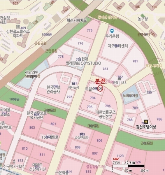 2025타경10861 경상북도 김천시 혁신3로 19, 드림스퀘어 2층 207호 근린상가 경매 이미지