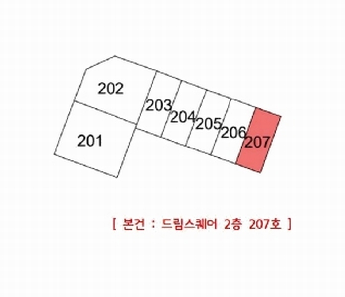 2025타경10861 경상북도 김천시 혁신3로 19, 드림스퀘어 2층 207호 근린상가 경매 이미지
