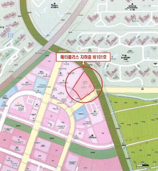 2024타경18078 경상북도 김천시 혁신로 185, 메타폴리스 지하층 비101호 근린상가 경매 이미지