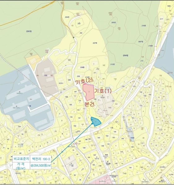 2023타경1717 경상북도 예천군 예천읍 백전리 156-3 대지 경매 이미지