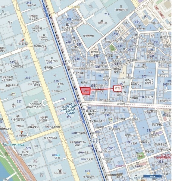 2024타경4633 서울특별시 금천구 벚꽃로 180, 메종에떼르넬 101동 1층 102호 근린상가 경매 이미지