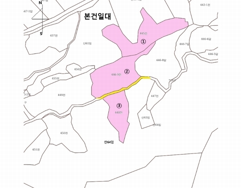 2025타경5034 경상북도 예천군 감천면 유리 445 농지 경매 이미지