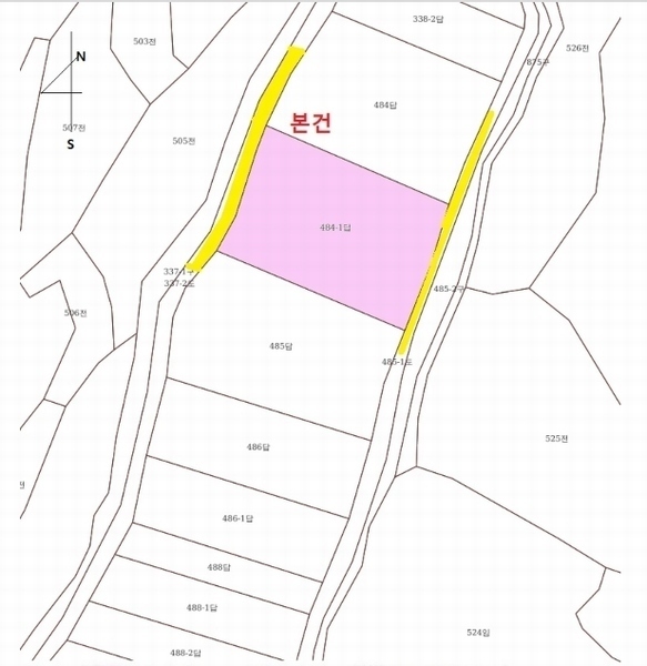 2023타경1069 경상북도 예천군 호명면 종산리 484-1 농지 경매 이미지