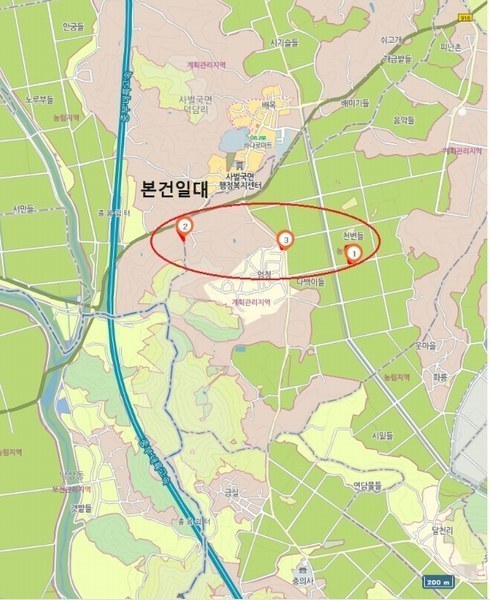 2024타경71768 경상북도 상주시 사벌국면 엄암리 621-3 농지 경매 이미지