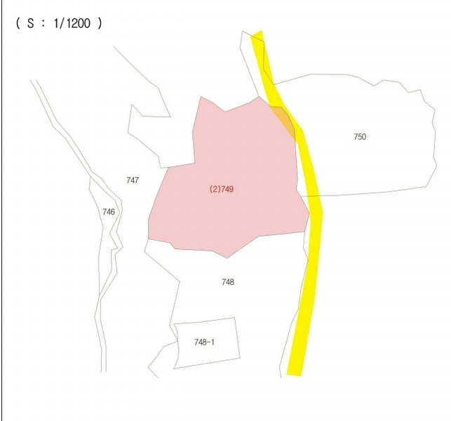 2025타경160 경상북도 예천군 효자면 용두리 749 임야 경매 이미지