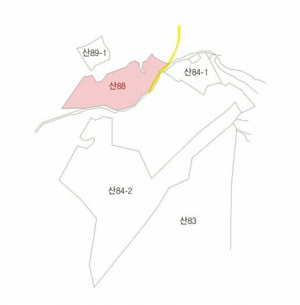 2025타경5225 경상북도 상주시 화동면 판곡리 산88 임야 경매 이미지