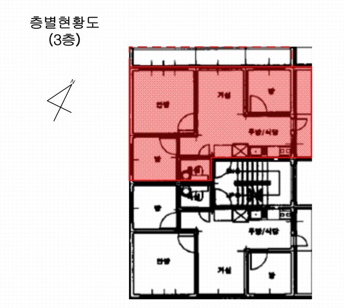 2024타경127345 서울특별시 강서구 초록마을로16길 3, 화성빌라 3층 302호 다세대(빌라)[공급15평형] 경매 이미지