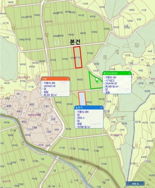 2025타경5244 경상북도 문경시 농암면 지동리 677 농지 경매 이미지