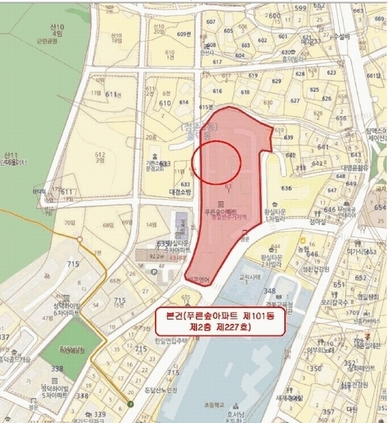 2025타경5256 경상북도 문경시 돈달로 199, 푸른숲아파트 101동 2층 227호 아파트[공급18평형] 경매 이미지