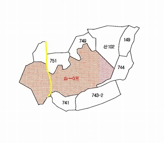 2025타경5268 경상북도 예천군 용궁면 대은리 산103 임야 경매 이미지