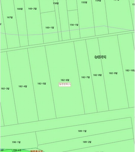 2024타경847 경상북도 영덕군 남정면 장사리 182-6 농지 경매 이미지