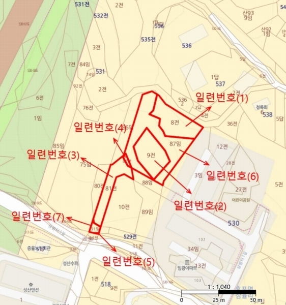2024타경1222 경상북도 울진군 후포면 삼율리 530-8 임야 경매 이미지