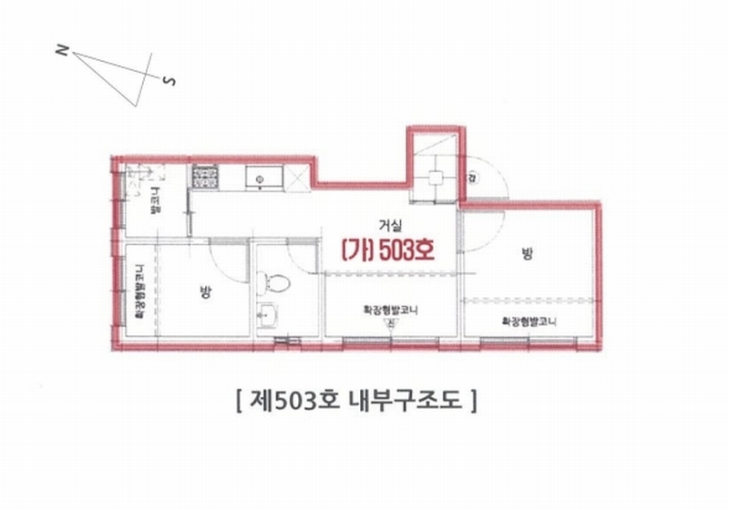 2024타경130020 서울특별시 강서구 남부순환로11길 44, 위하우스 5층 503호 다세대(빌라) 경매 이미지