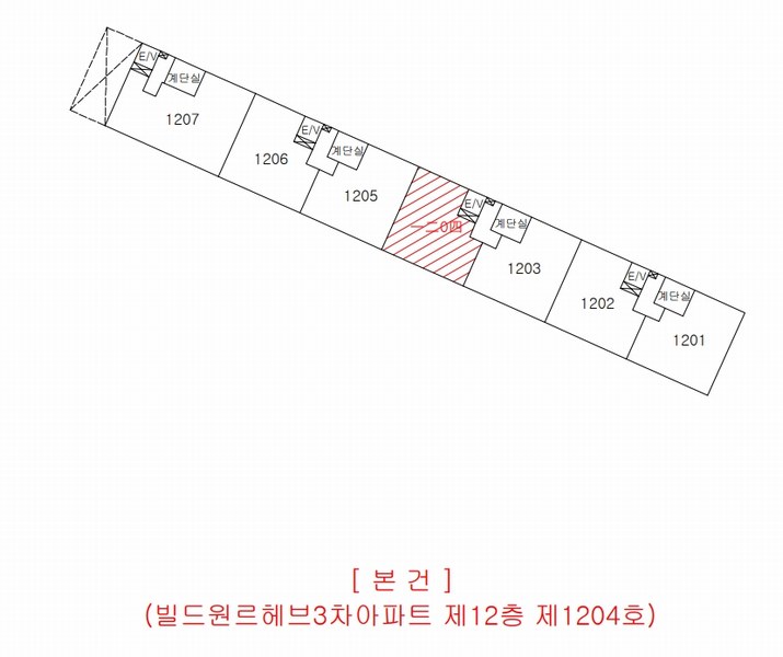2024타경35754 경상북도 포항시 북구 중흥로241번길 42, 빌드원르헤브3차아파트 12층 1204호 아파트 경매 이미지
