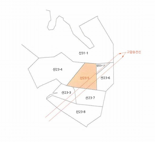 2025타경317 경상북도 포항시 북구 흥해읍 이인리 산23-5 임야 경매 이미지