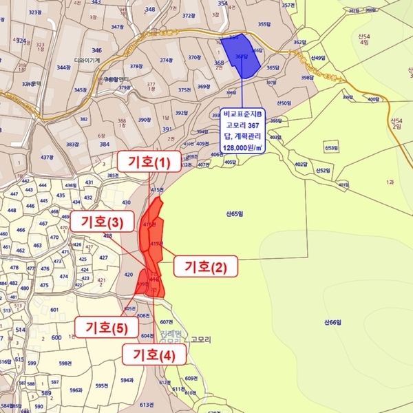 2025타경372 경상남도 김해시 진례면 고모리 416 농지 경매 이미지