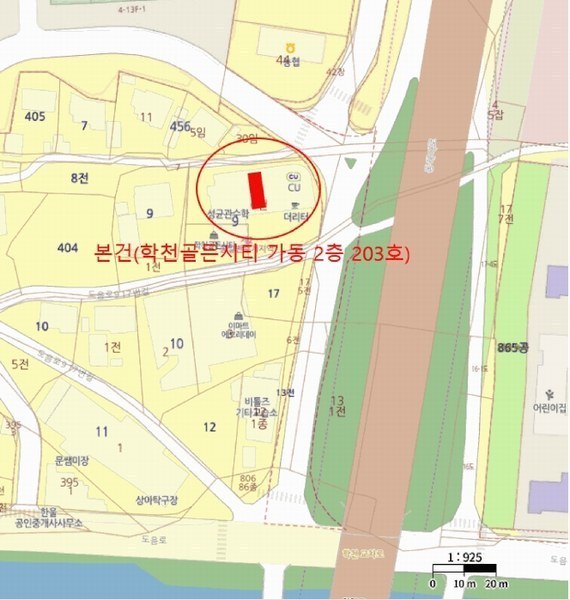 2025타경3982 경상북도 포항시 북구 도음로917번길 12-15, 학천골든시티 2층 203호 근린상가 경매 이미지