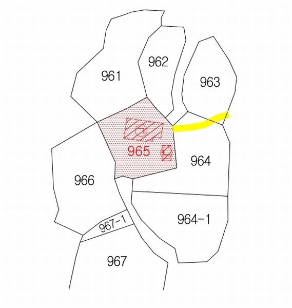2024타경33796 경상북도 포항시 북구 죽장면 하옥리 965 대지 경매 이미지