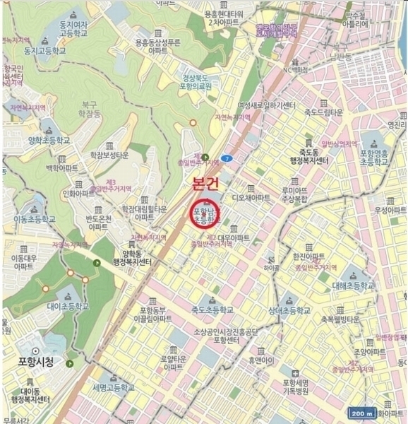 2024타경34751 경상북도 포항시 북구 중흥로241번길 42, 빌드원르헤브3차아파트 9층 904호 아파트 경매 이미지