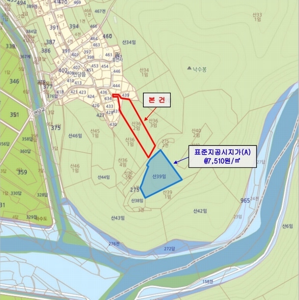 2024타경37439 경상북도 포항시 북구 흥해읍 흥안리 산36-2 임야 경매 이미지