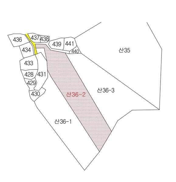 2024타경37439 경상북도 포항시 북구 흥해읍 흥안리 산36-2 임야 경매 이미지